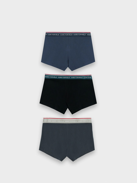 Изображение товара Комплект мужских трусов Mark Formelle 411124-3 (р.86-96, гроза/графит/черный)