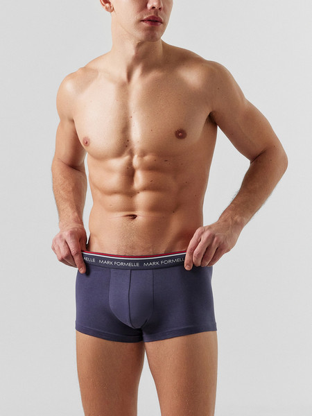 Изображение товара Комплект мужских трусов Mark Formelle 411124-3 (р.86-96, гроза/графит/черный)
