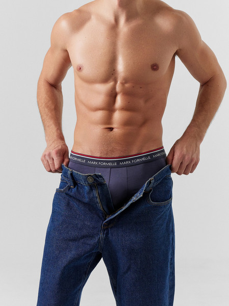 Изображение товара Комплект мужских трусов Mark Formelle 411124-3 (р.102-112, гроза/графит/черный)