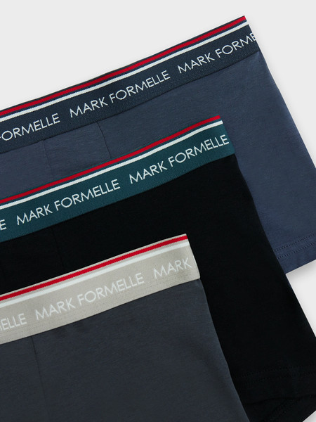 Изображение товара Комплект мужских трусов Mark Formelle 411124-3 (р.114-124, гроза/графит/черный)
