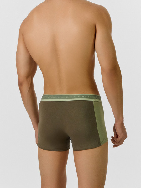 Изображение товара Комплект мужских трусов Mark Formelle 411224-3 (р.86-96, табак/зеленый чай/алюминий)