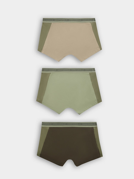 Изображение товара Комплект мужских трусов Mark Formelle 411224-3 (р.90-100, табак/зеленый чай/алюминий)