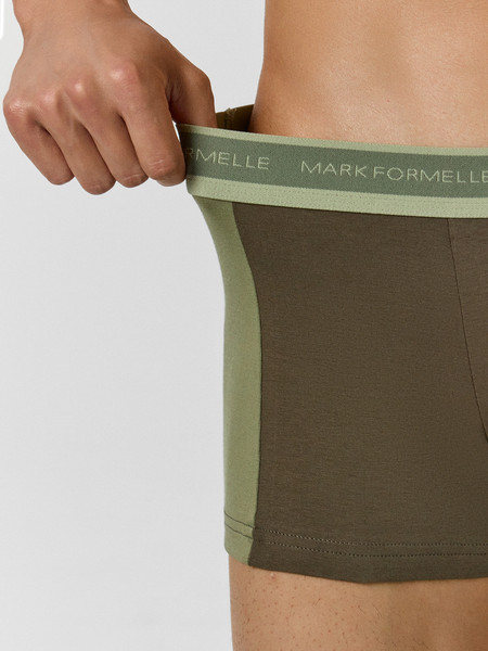 Изображение товара Комплект мужских трусов Mark Formelle 411224-3 (р.90-100, табак/зеленый чай/алюминий)
