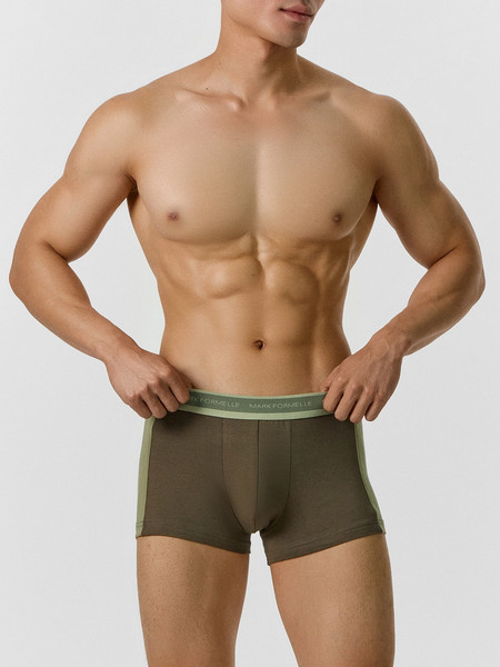 Изображение товара Комплект мужских трусов Mark Formelle 411224-3 (р.98-108, табак/зеленый чай/алюминий)