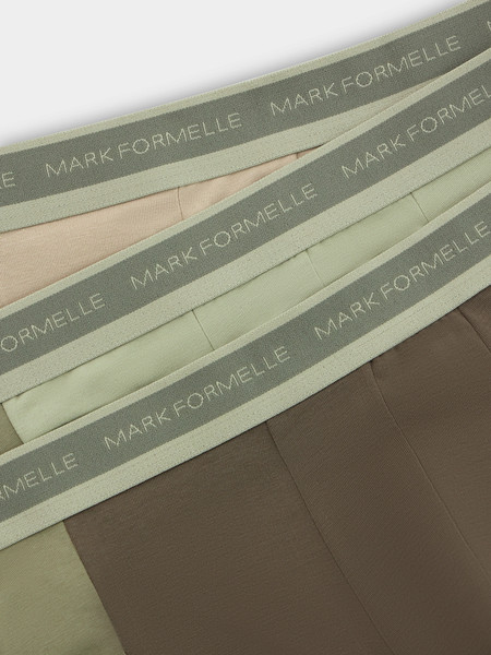 Изображение товара Комплект мужских трусов Mark Formelle 411224-3 (р.102-112, табак/зеленый чай/алюминий)