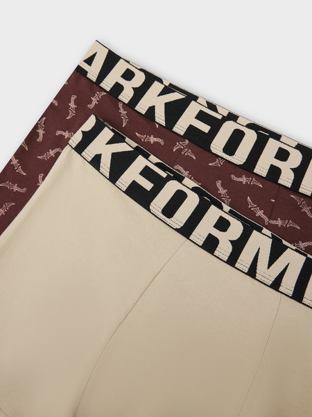 Изображение товара Комплект мужских трусов Mark Formelle 411228-2 (р.90-100, бежевый/мечи на коричневом)