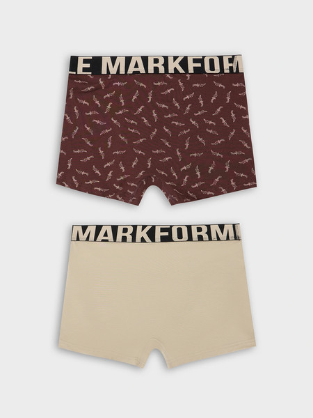 Изображение товара Комплект мужских трусов Mark Formelle 411228-2 (р.102-112, бежевый/мечи на коричневом)