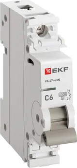 Изображение товара Выключатель автоматический EKF PROxima ВА 47-63N / M634106C