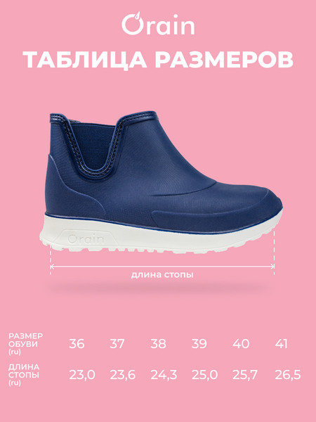 Изображение товара Полусапоги рабочие O'rain 26(С)140С (р.41, синий)