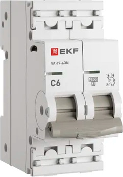 Изображение товара Выключатель автоматический EKF PROxima ВА 47-63N / M634206C