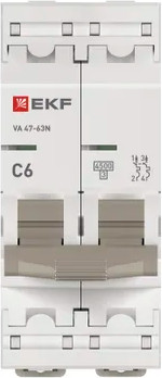 Изображение товара Выключатель автоматический EKF PROxima ВА 47-63N / M634206C
