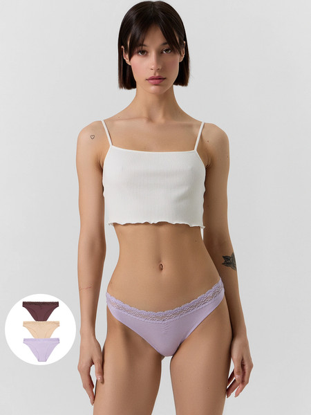 Изображение товара Комплект женских трусов Mark Formelle 412344-3 (р.102, лиловый)