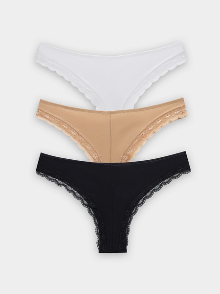 Изображение товара Комплект женских трусов Mark Formelle 412348-3 (р.98, белый-10)