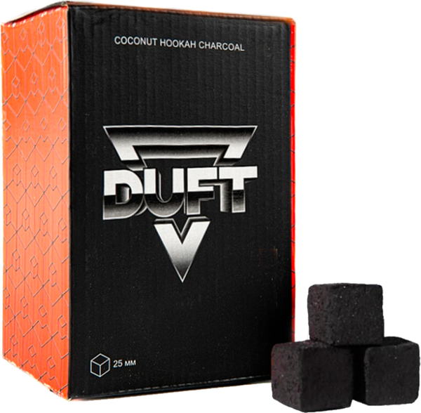 Изображение товара Уголь для кальяна Duft 25мм (72шт/1кг)