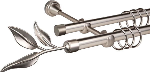 Изображение товара Карниз для штор АС ФОРОС Grace D19Г/19Г + наконечники Лавр (3м, сатин)