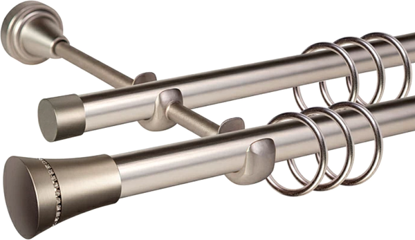 Изображение товара Карниз для штор АС ФОРОС Grace D19Г/19Г + наконечники Астурия (3м, сатин)