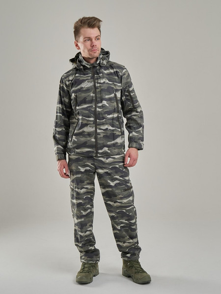 Изображение товара Костюм для охоты и рыбалки Taygerr Тритонный Твил/Рельеф Лето (р.56-58/182-188)