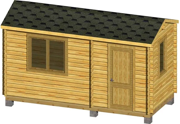 Изображение товара Хозблок деревянный Вирабуд 5x2.3