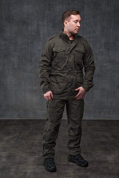 Изображение товара Костюм для охоты и рыбалки Taygerr М-65 Твил/Хаки Лето (р.56-58/182-188)