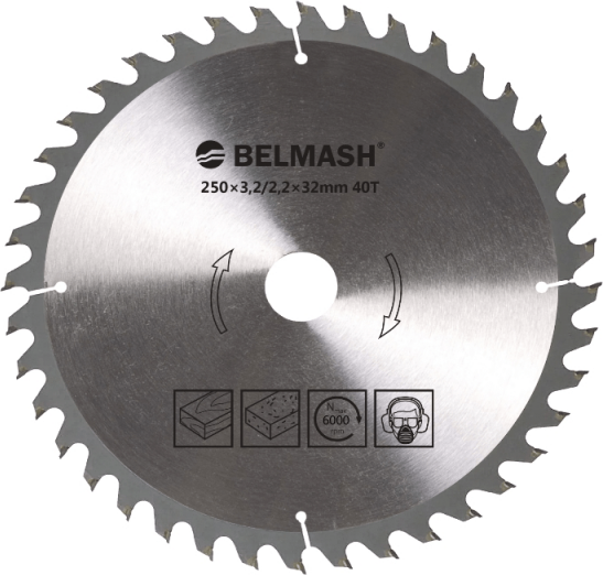 Изображение товара Пильный диск БЕЛМАШ 250x32x40Т