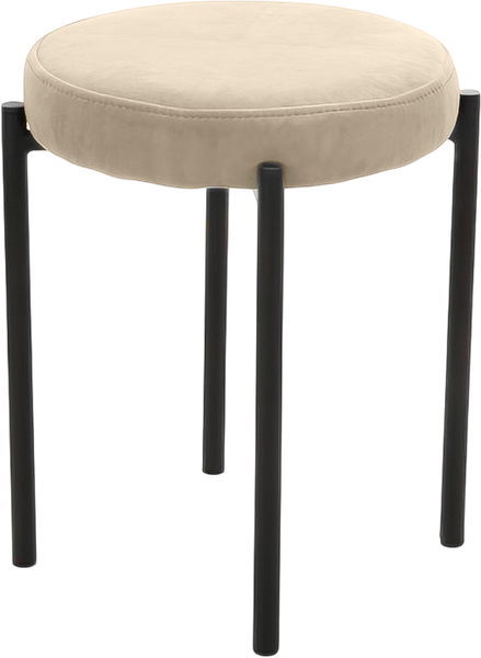 Изображение товара Табурет Табурет Канапе (велютто 01/каркас черный)