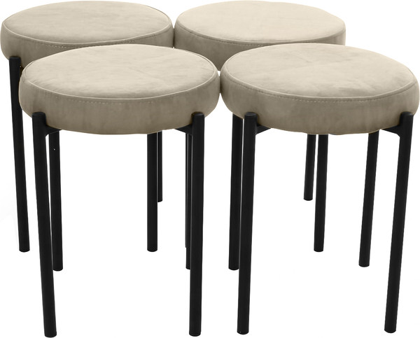 Изображение товара Табурет Табурет Канапе (велютто 01/каркас черный)