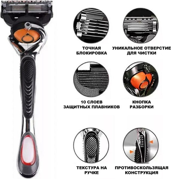 Изображение товара Бритвенный станок Glamify 5 касет