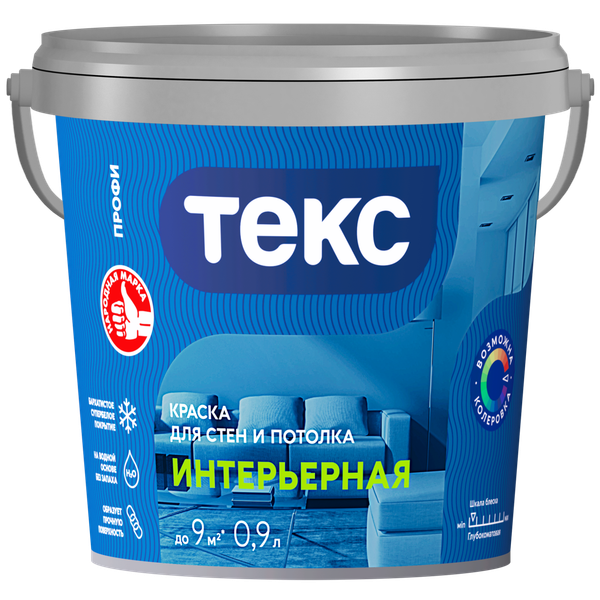Изображение товара Краска Текс Интерьерная Профи A (900мл)