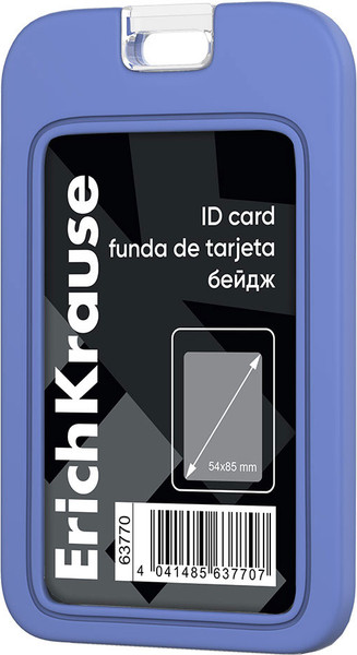 Изображение товара Бейдж Erich Krause Вертикальный / 63770 (синий)