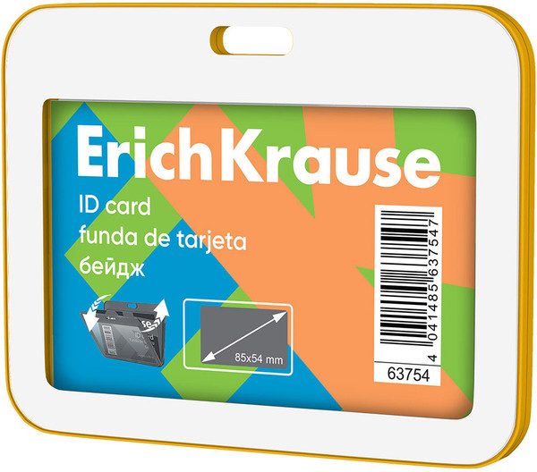 Изображение товара Бейдж Erich Krause Neon. Горизонтальный / 63754 (желтый)