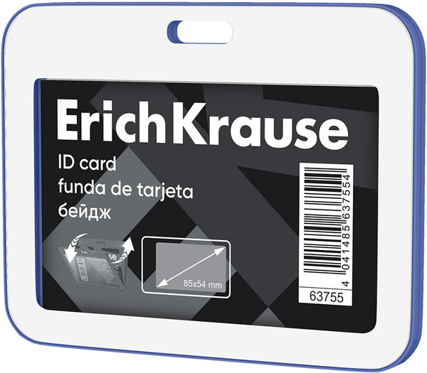 Изображение товара Бейдж Erich Krause Горизонтальный / 63755 (синий)