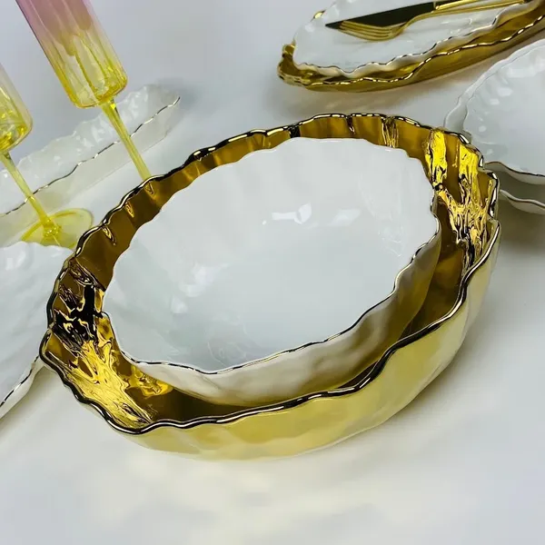 Изображение товара Набор салатников Lenardi Ванесса Золото 305-279 (2шт)