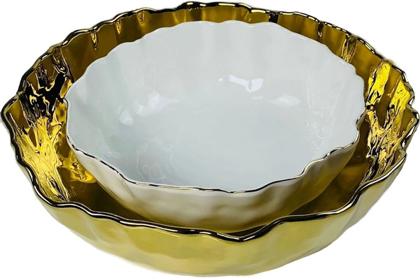 Изображение товара Набор салатников Lenardi Ванесса Золото 305-279 (2шт)