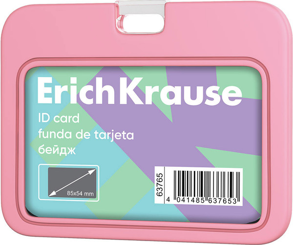 Изображение товара Бейдж Erich Krause Pastel. Горизонтальный / 63765 (розовый)