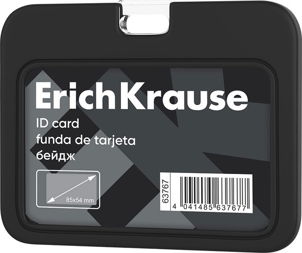 Изображение товара Бейдж Erich Krause Горизонтальный / 63767 (черный)
