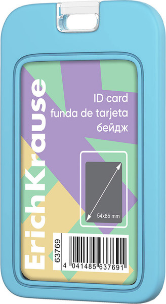 Изображение товара Бейдж Erich Krause Pastel. Вертикальный / 63769 (голубой)