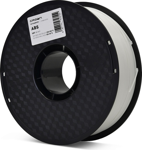 Изображение товара Пластик для 3D-печати Crown CM-FILABS019W (1.75мм, 1кг, белый)