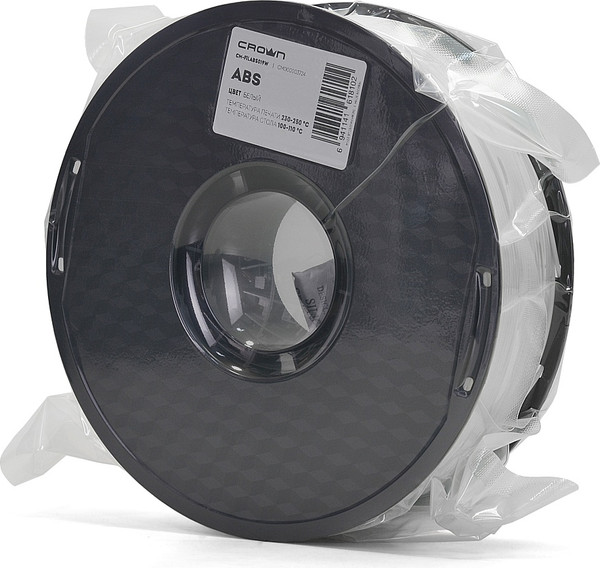 Изображение товара Пластик для 3D-печати Crown CM-FILABS019W (1.75мм, 1кг, белый)