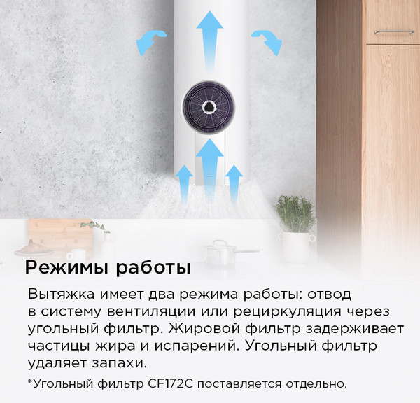 Изображение товара Вытяжка коробчатая Maunfeld ALBA 39 Isla (белый)