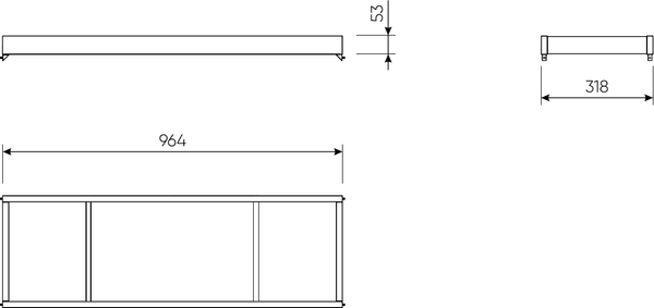 Изображение товара Штанга мебельная Mio Tesoro Макс 2.06.18.470.1 (белый)