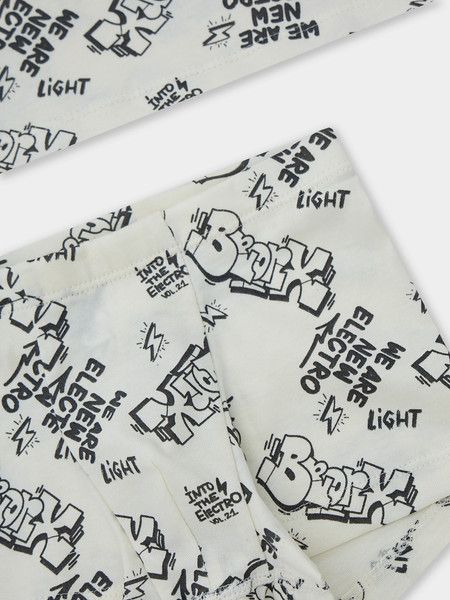 Изображение товара Комплект бельевой детский Mark Formelle 443002 (р.122-60-54, граффити на молочном)