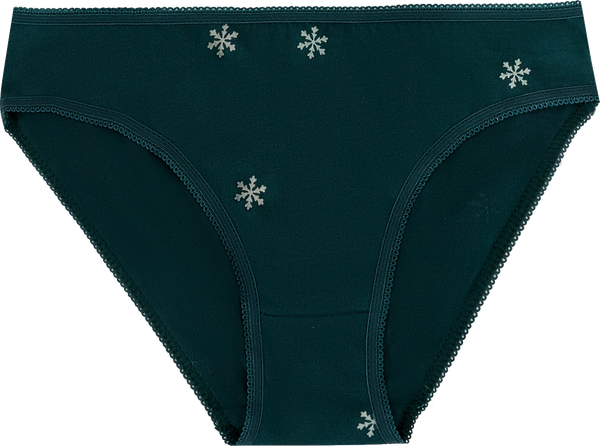 Изображение товара Трусы детские Mark Formelle 417703 (р.116/122-60, снежинки на зеленом)