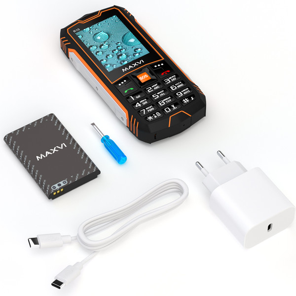 Изображение товара Мобильный телефон Maxvi R10 (оранжевый)