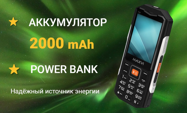 Изображение товара Мобильный телефон Maxvi T19 (синий)