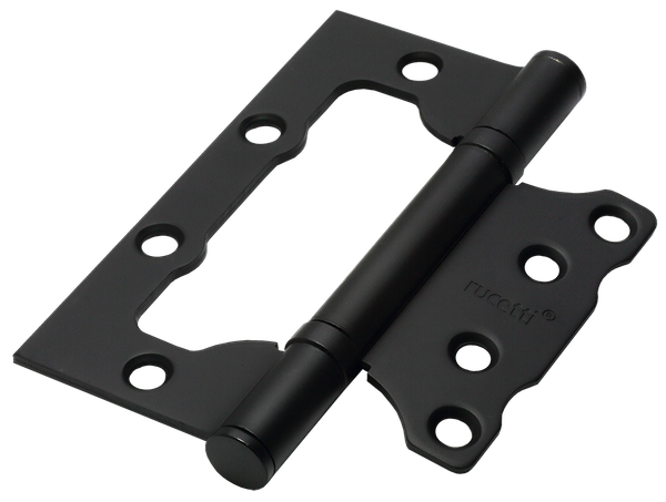 Изображение товара Комплект дверной фурнитуры Rucetti RAP 29 SLIM-R BL без фиксатора (черный)