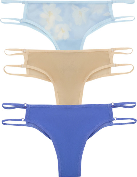 Изображение товара Комплект женских трусов Mark Formelle 412438-3 (р.102, крупные цветы на голубом)