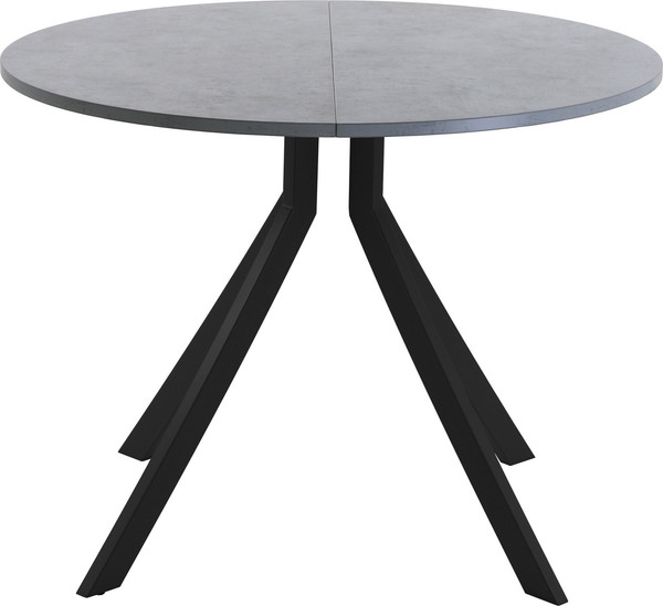 Изображение товара Обеденный стол AMC Elite Е18(900) D1 (черный/бетон чикаго светло-серый)