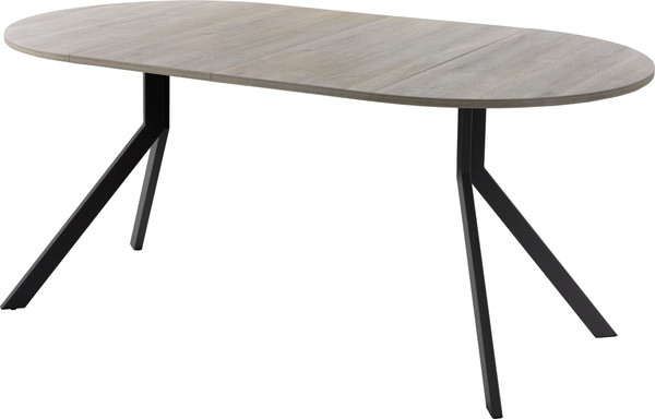 Изображение товара Обеденный стол AMC Elite Е18(900) D1 (черный/дуб уайт-оивер песочно-бежевый)