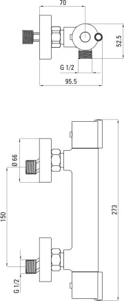 Изображение товара Гигиенический душ со смесителем Deante Neo BOJS04BT-66