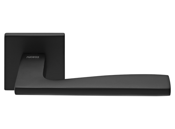 Изображение товара Комплект дверной фурнитуры Rucetti RAP 28 SLIM-S BL без фиксатора (черный)